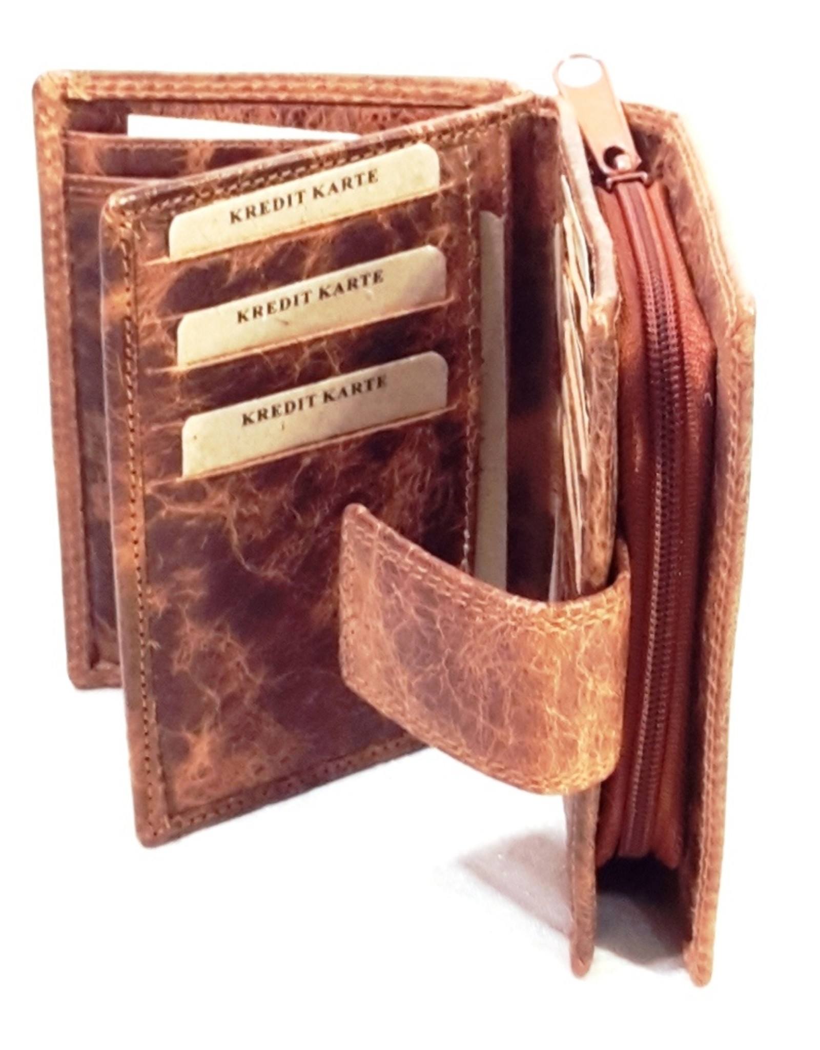 Wild Thing Leather Wallets - Leather wallet Wild Thing vertical (light brown)