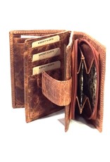 Wild Thing Leather Wallets - Leather wallet Wild Thing vertical (light brown)