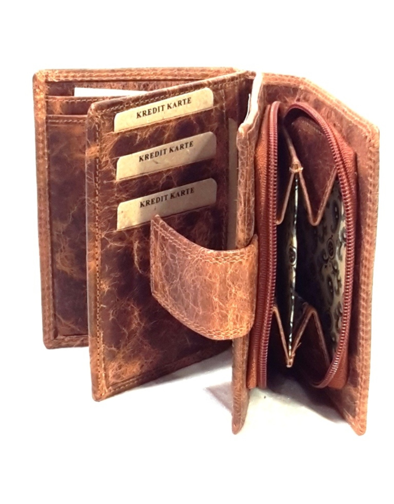 Wild Thing Leather Wallets - Leather wallet Wild Thing vertical (light brown)