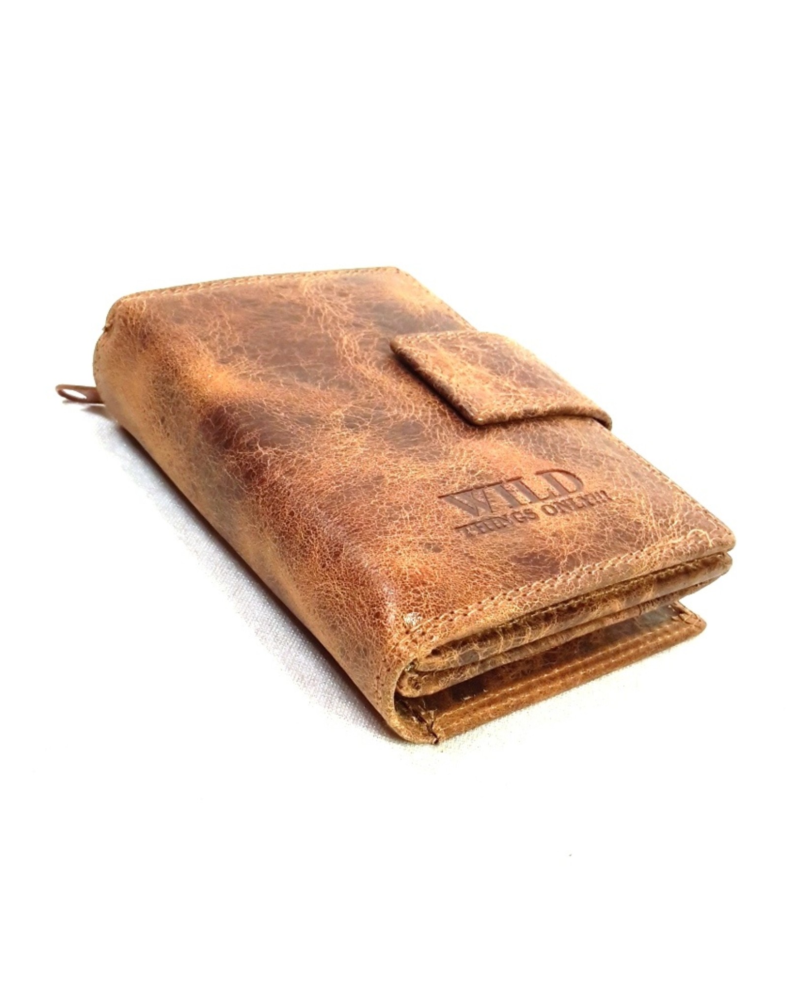 Wild Thing Leather Wallets - Leather wallet Wild Thing vertical (light brown)