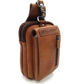 HillBurry Leather Belt Bag Cognac HillBurry