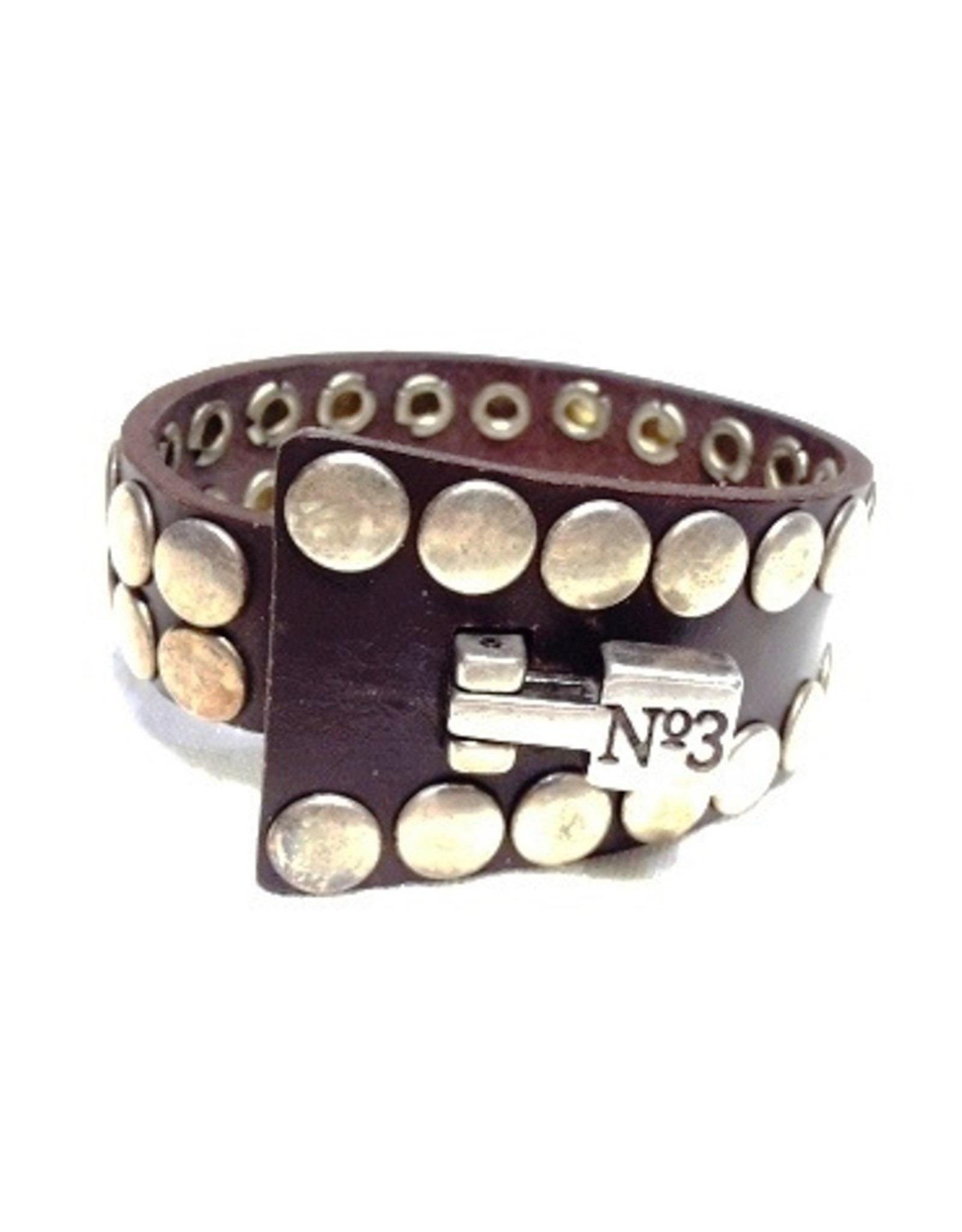 N3 Accessoires - Leren Armband N3 wikkel