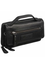 HillBurry Leather bags - HillBurry Leather Organizer bag (black)