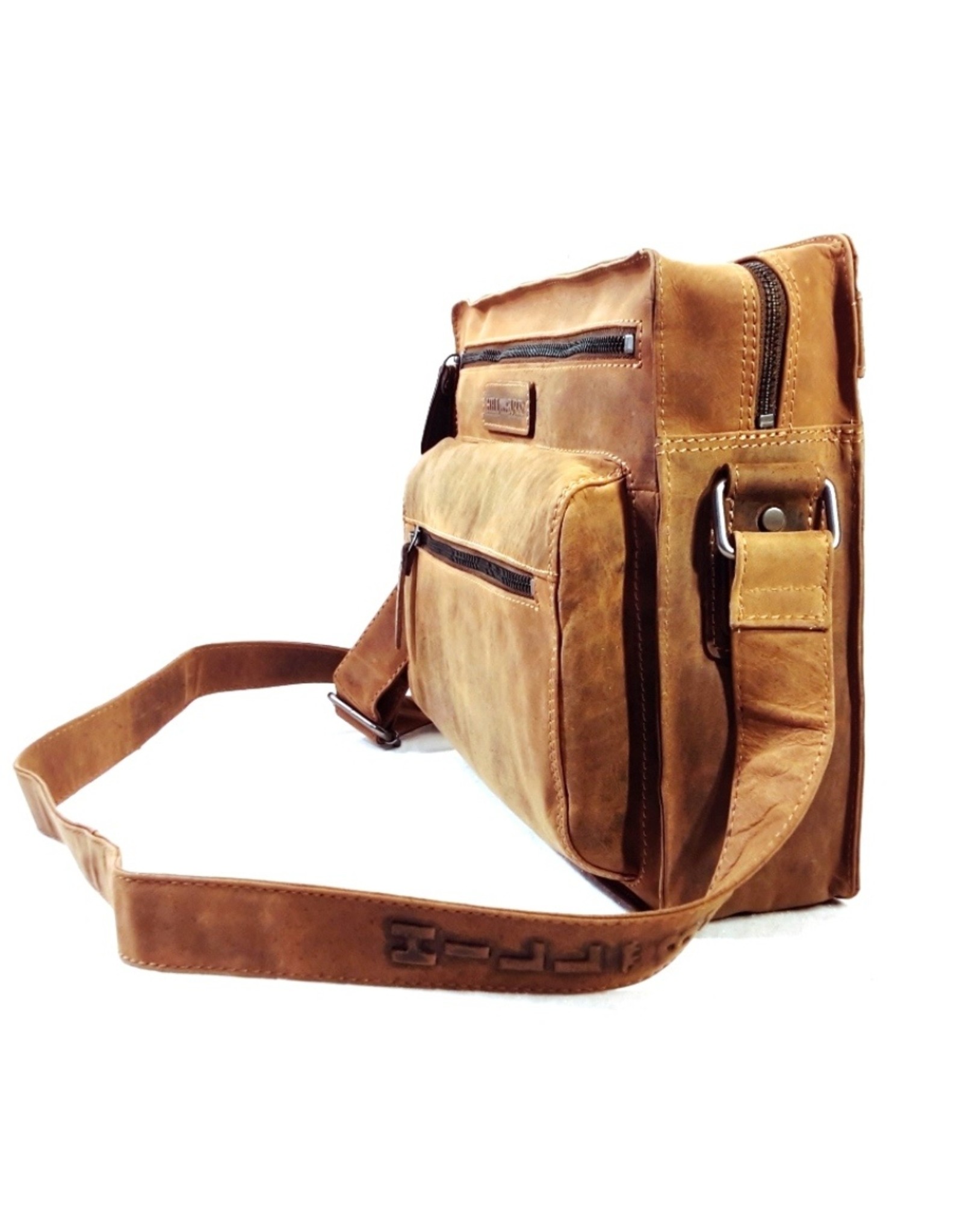 HillBurry Leather bags -  HillBurry Unisex Leather Shoulder Bag (rectangle model)