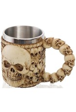 Dark Desire Drinkware - Mok met schedels - 3D - met RVS inzetstuk