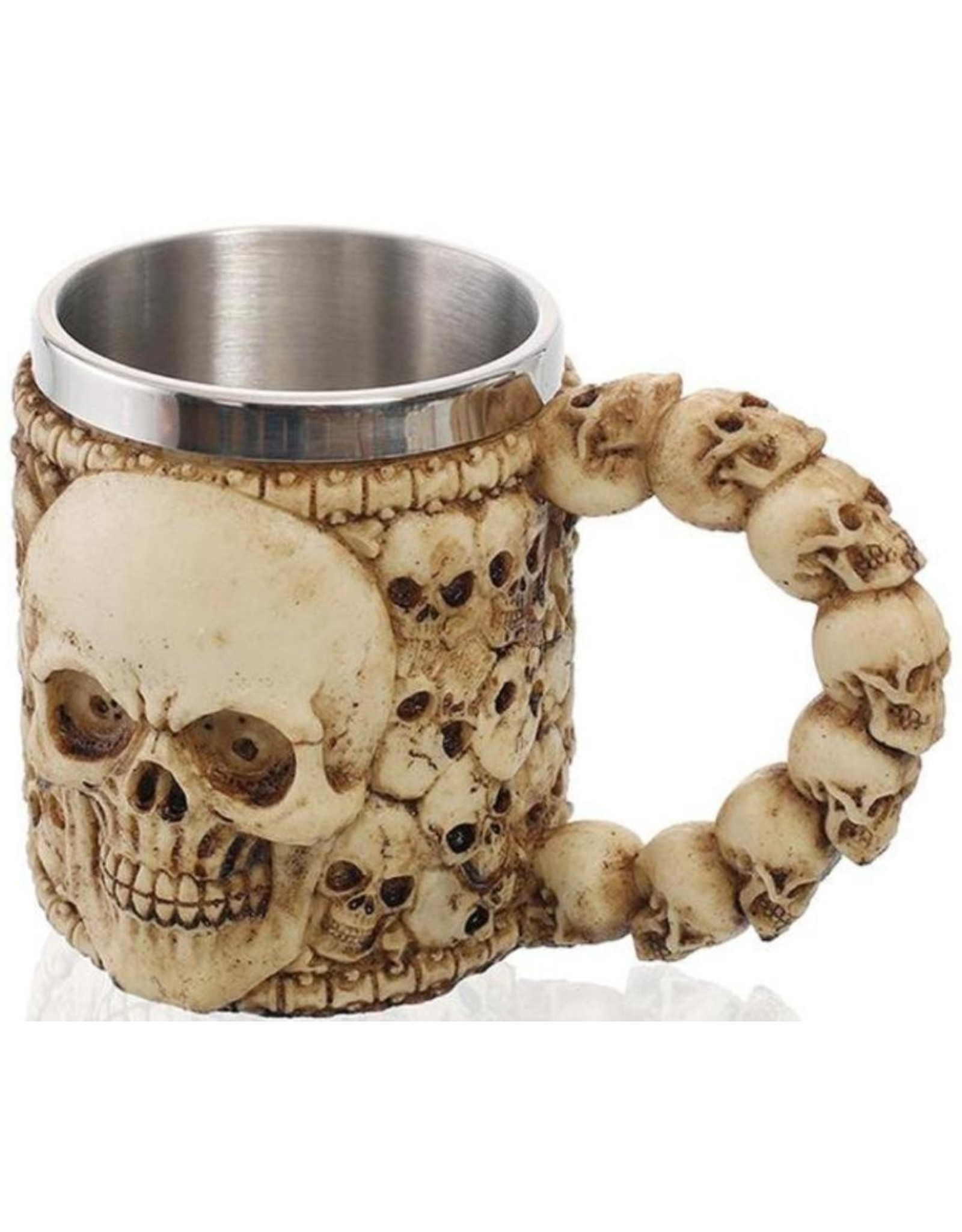 Dark Desire Drinkware - Mok met schedels - 3D - met RVS inzetstuk