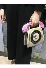 Magic Bags Fantasy bags and wallets - Fantasy handbag Retro Telephone "Call Me" (white-fuchsia)
