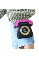 Magic Bags Fantasy bags and wallets - Fantasy handbag Retro Telephone "Call Me" (white-fuchsia)