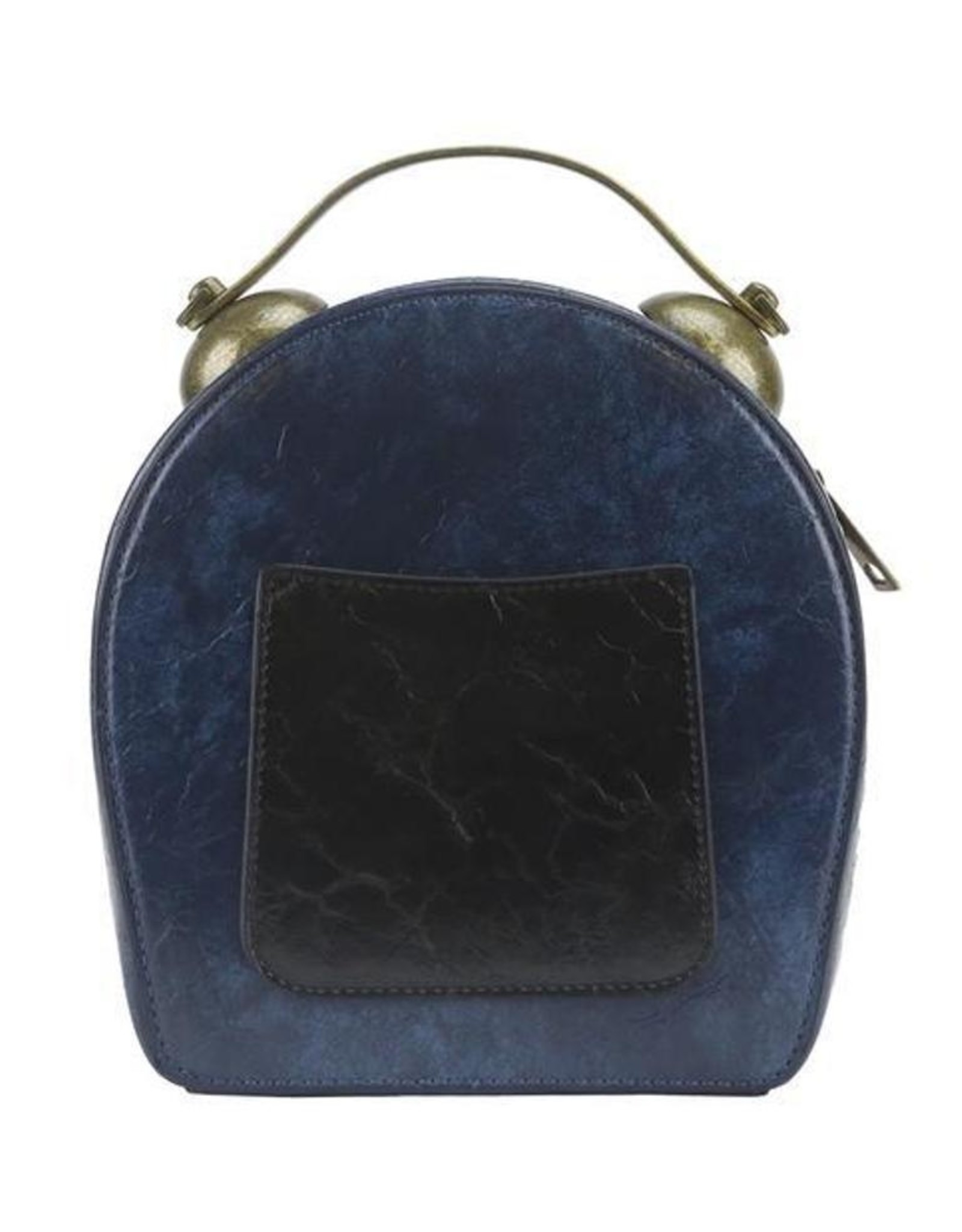 Magic Bags Steampunk tassen Gotic tassen - Steampunk Vintage Klok handtas met echt werkende Klok (blauw)