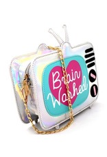 Magic Bags Fantasy bags and wallets -  Holographic Fantasy crossbody bag Retro TV - Brain Washed