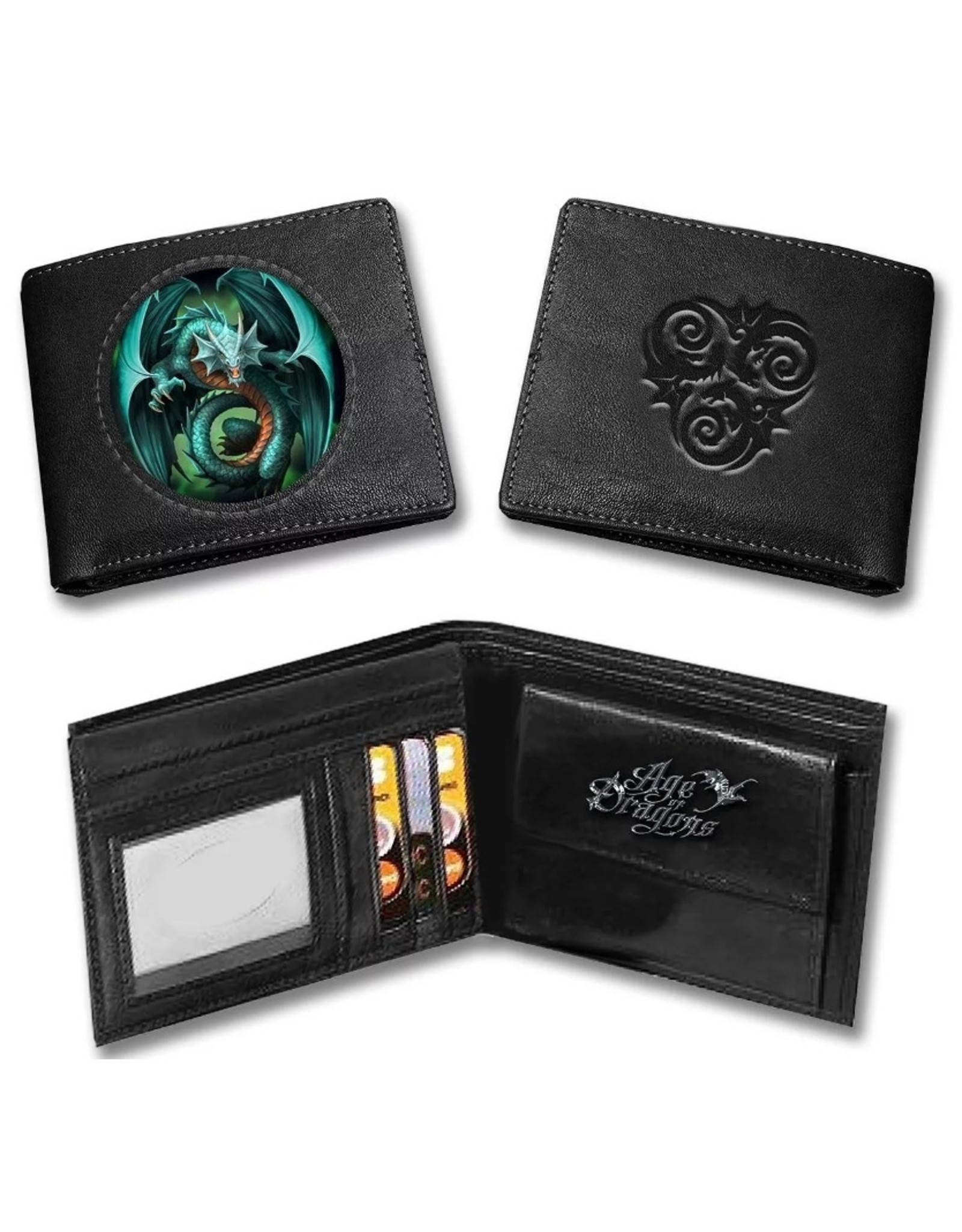 Anne Stokes 3D Wallets and Purses - 3D Wallet with dragon Jade - Anne Stokes Age of Dragons