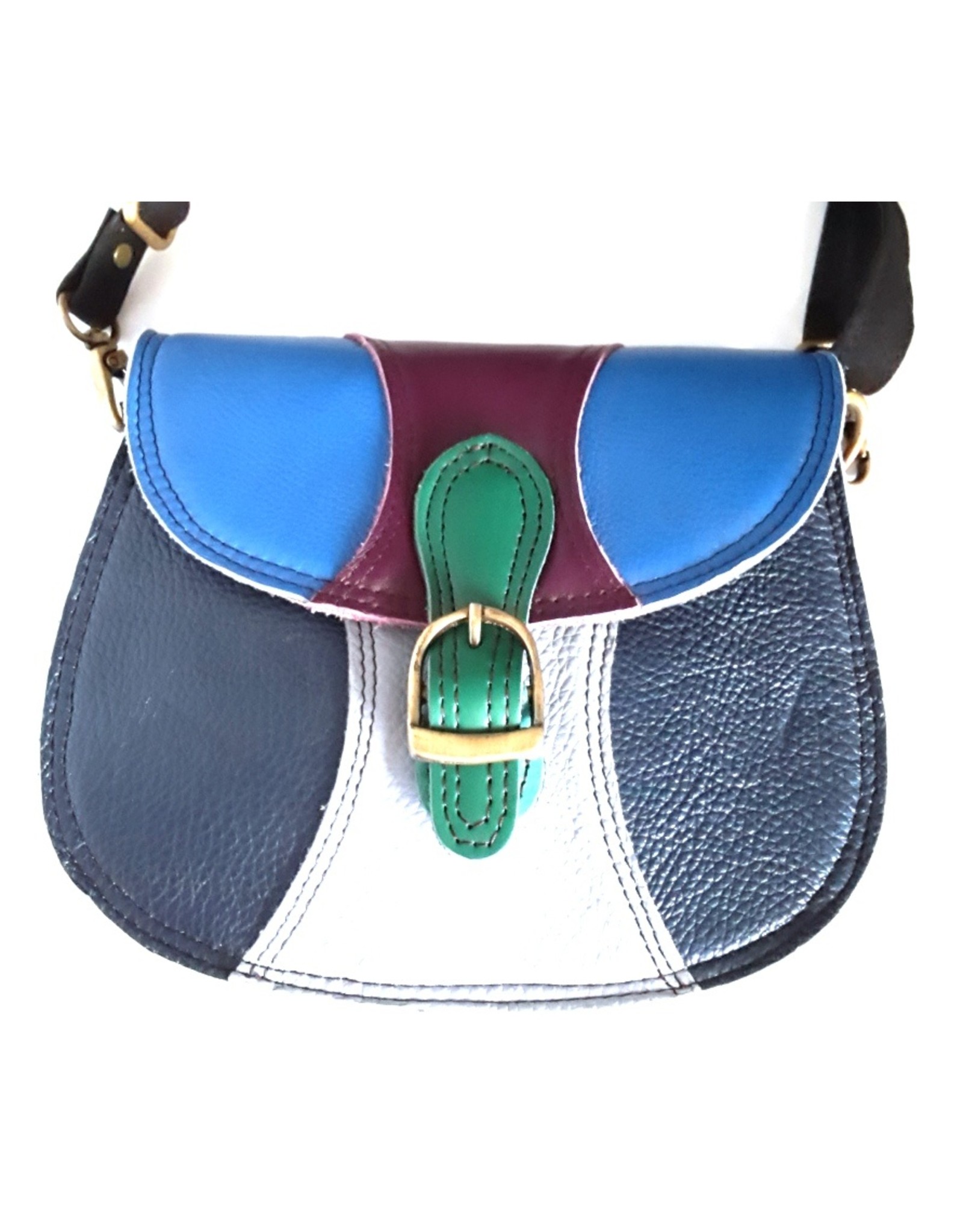 Trukado Leather Shoulder bags - Leather shoulderbag multicolor