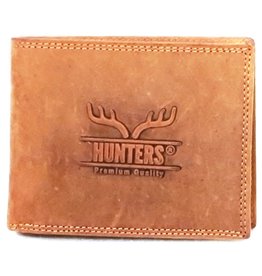 Hunters Leather wallet Hunter light brown (without coin compartment)