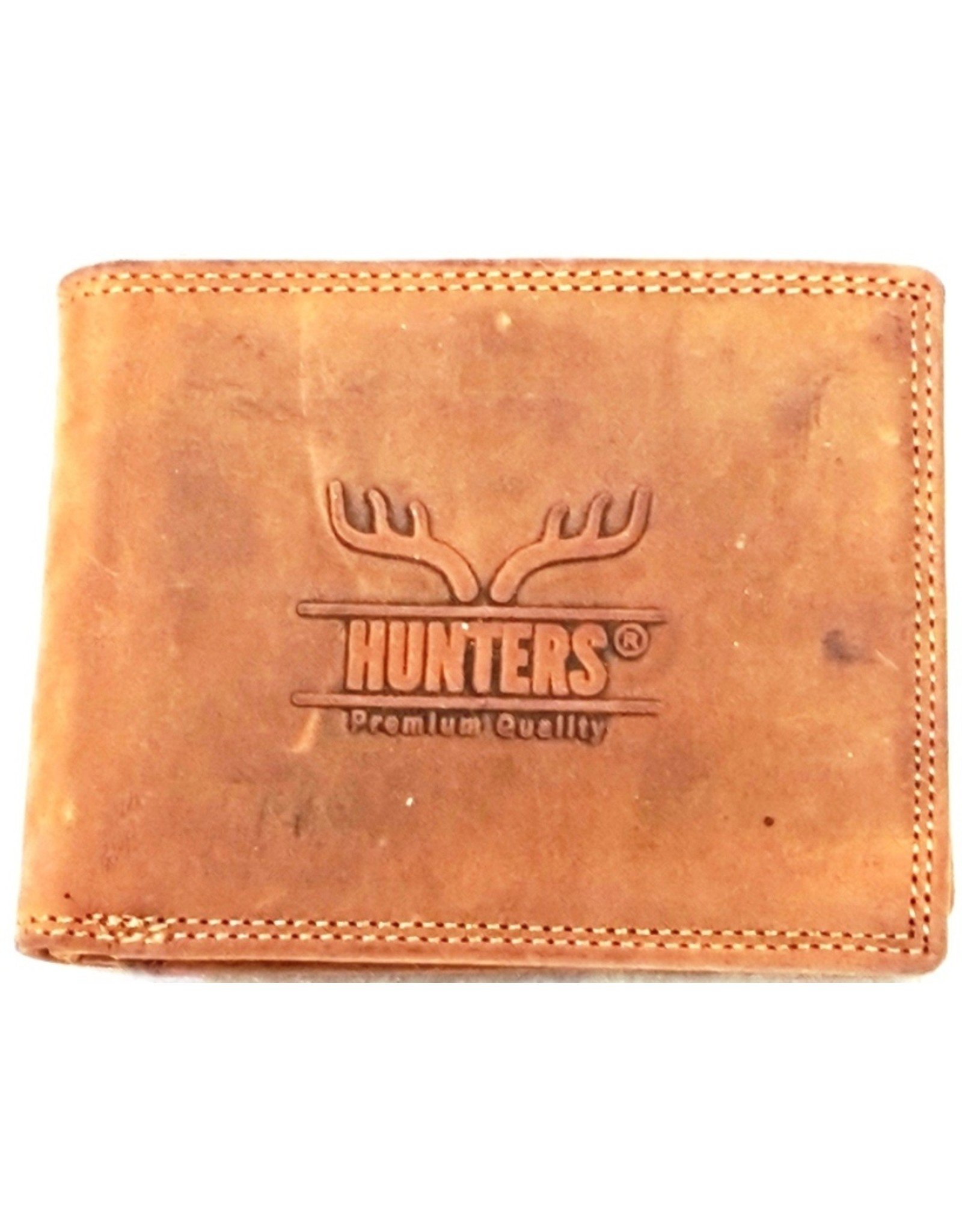 Hunters Leather Wallets -  Leather wallet Hunters light brown (cognac)