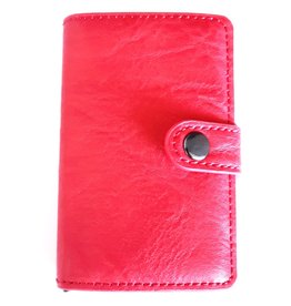 Hutmann Miniwallet met aluminium card protector (rood)