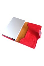 Hutmann Avond tassen, Clutches en Portemonnees - Miniwallet met aluminium card protector (rood)
