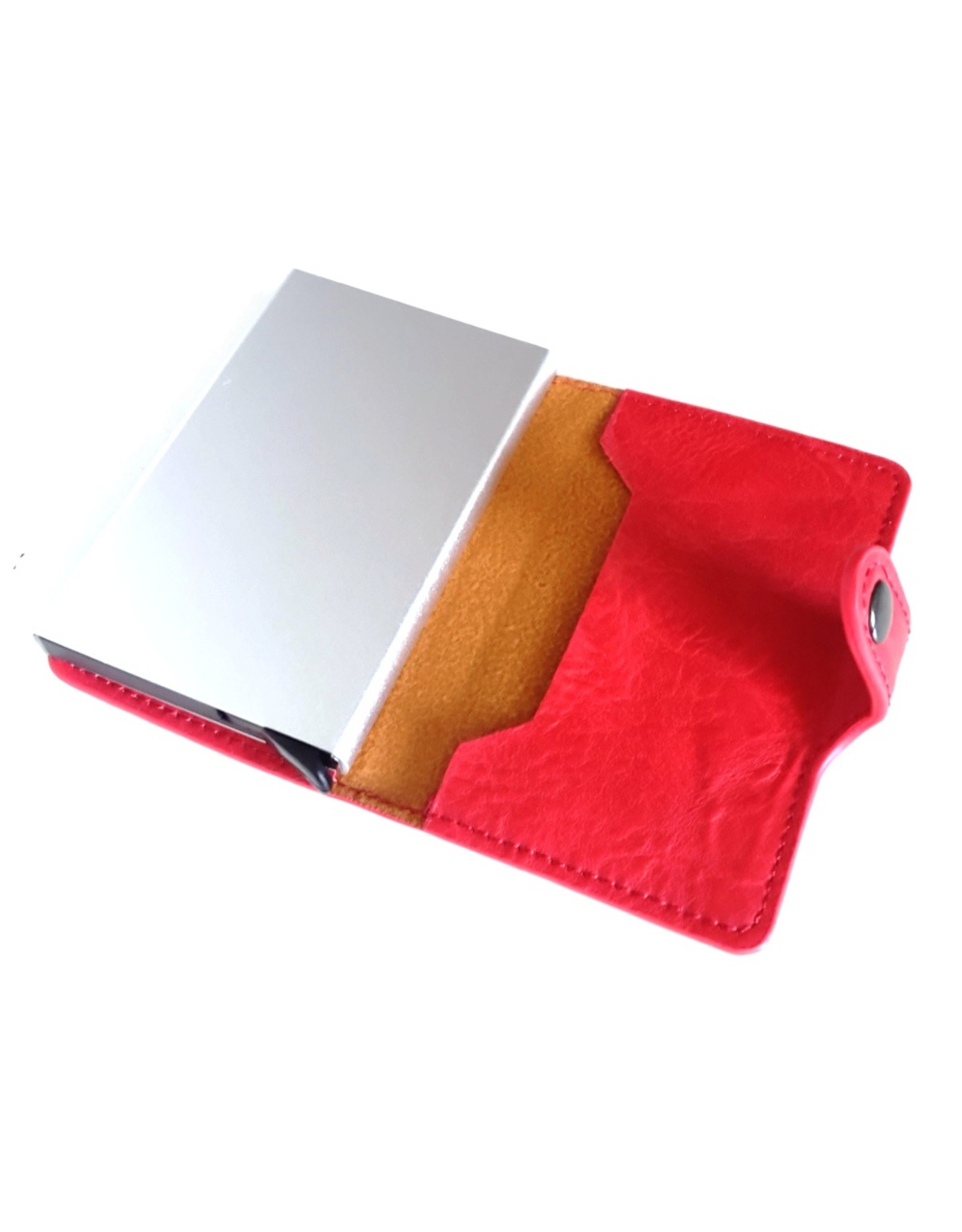Hutmann Avond tassen, Clutches en Portemonnees - Miniwallet met aluminium card protector (rood)