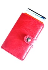 Hutmann Clutches and Wallets - Mini wallet with aluminium card protector (red)