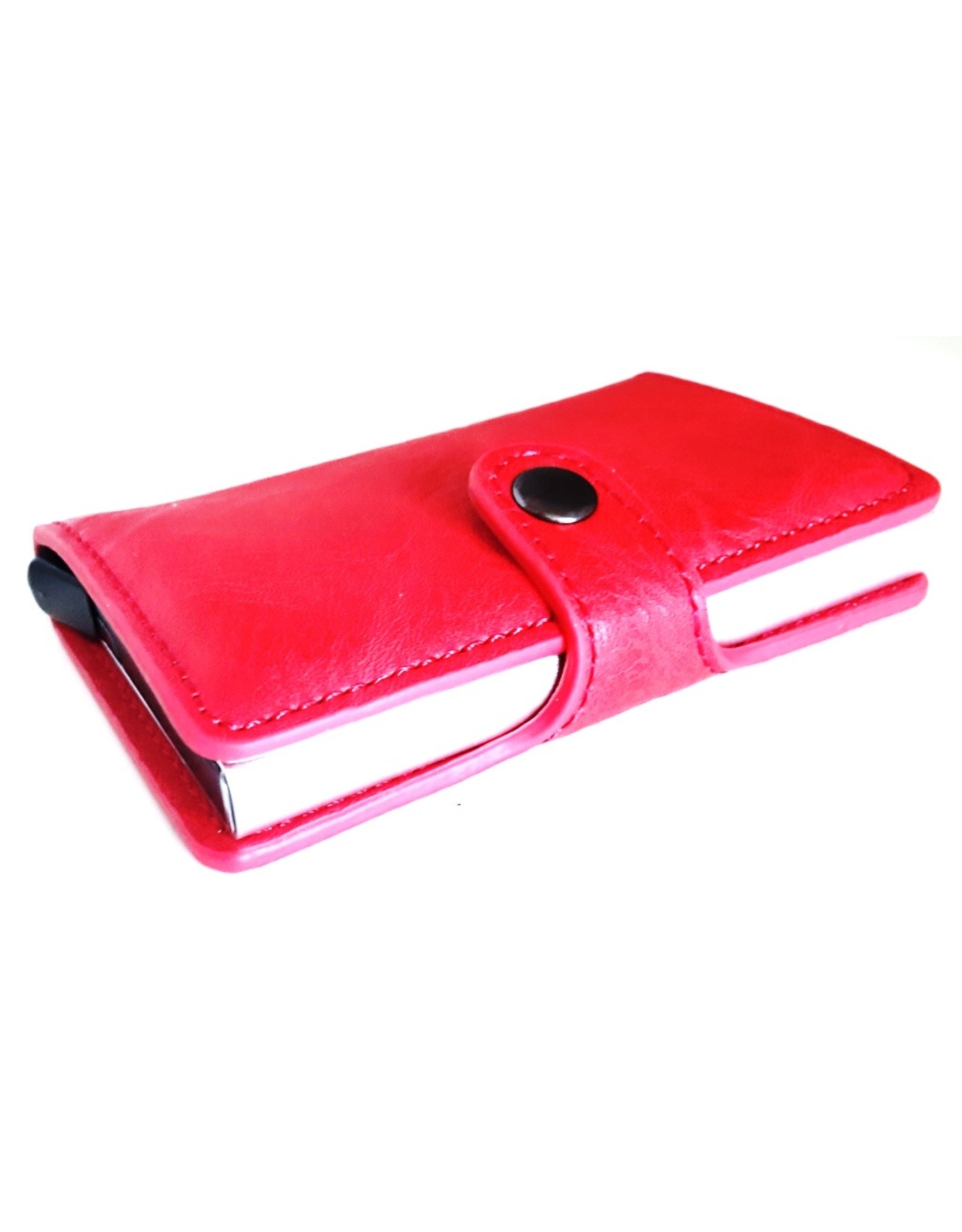 Hutmann Clutches and Wallets - Mini wallet with aluminium card protector (red)