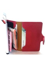 Hutmann Clutches and Wallets - Mini wallet with aluminium card protector (red)