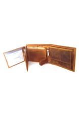 Hutmann Leather Wallets - Leather wallet with embossed horse head (small)