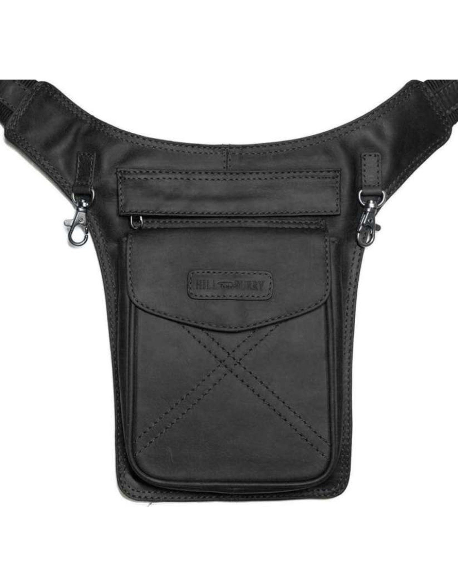 HillBurry Leather bags - HillBurry Leather Waist bag black