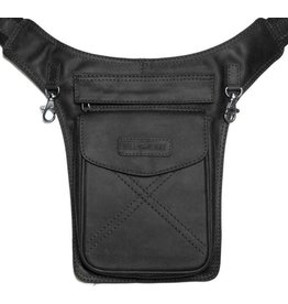 HillBurry HillBurry Leather Waist bag black