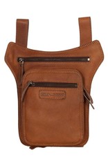 HillBurry Leather Festival bags, waist bags and belt bags - Hillburry leather belt bag - leg bag cognac