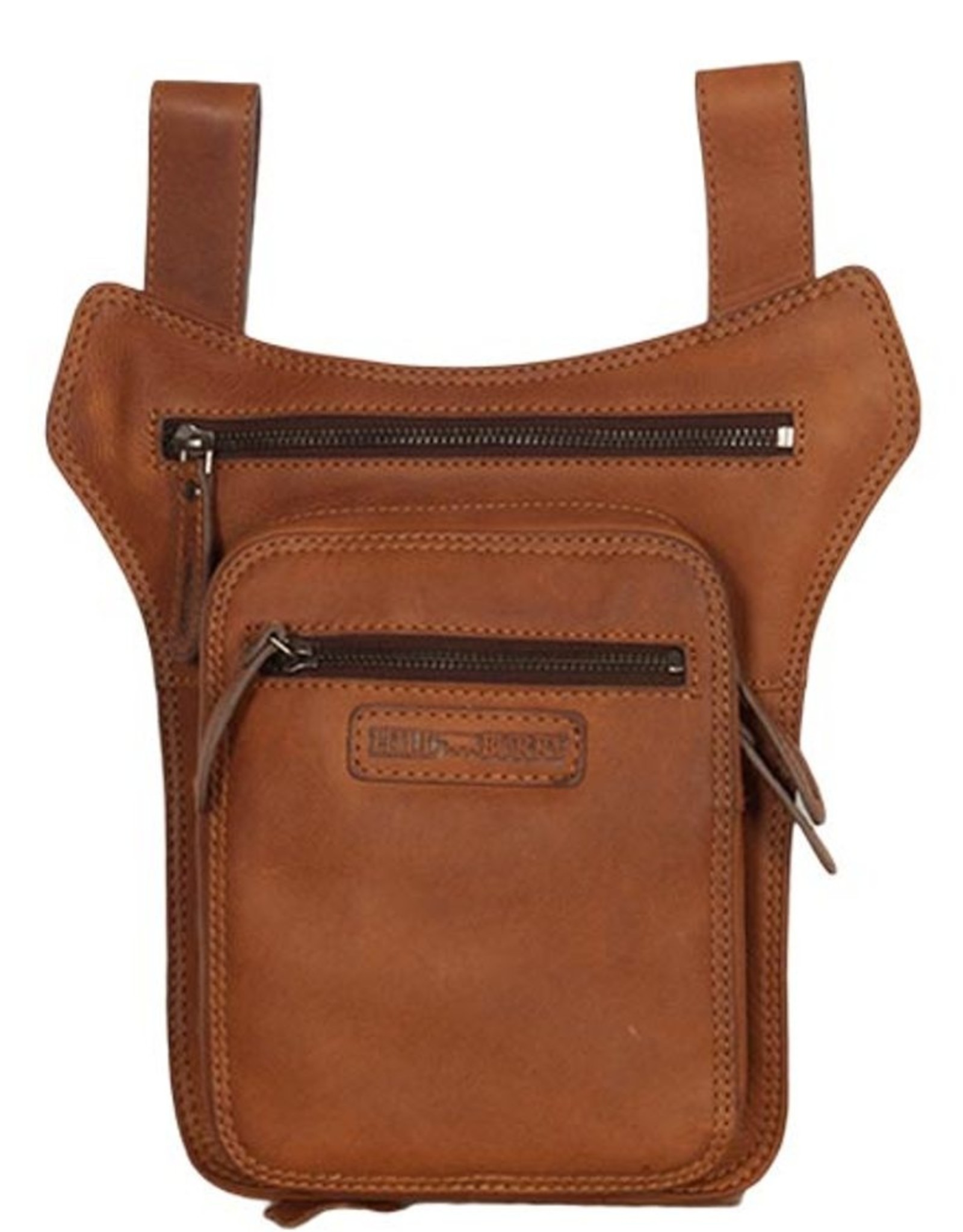 HillBurry Leather Festival bags, waist bags and belt bags - Hillburry leather belt bag - leg bag cognac