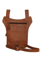 HillBurry Leather Festival bags, waist bags and belt bags - Hillburry leather belt bag - leg bag cognac