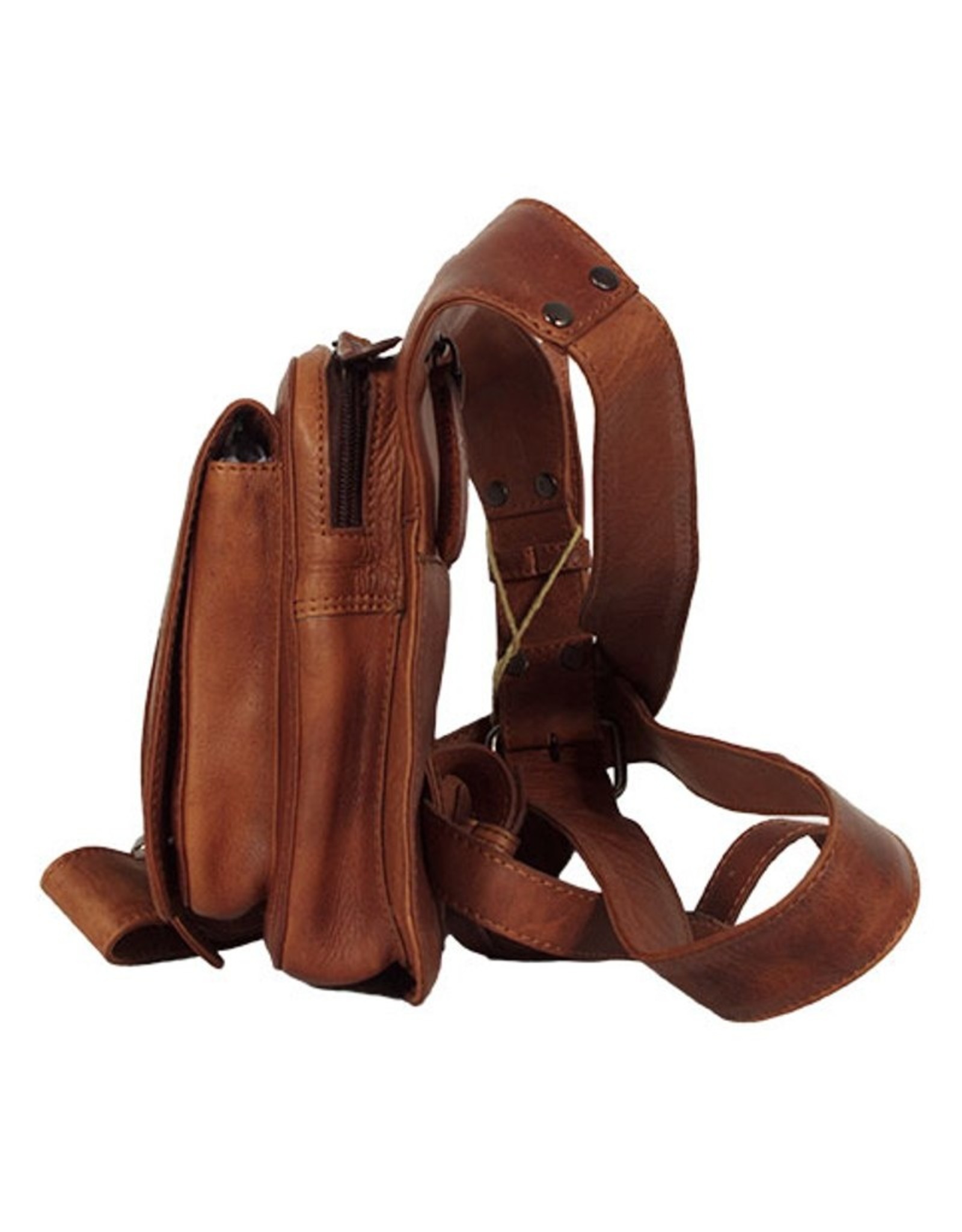 HillBurry Leather bags - HillBurry Crossbody Bag cognac