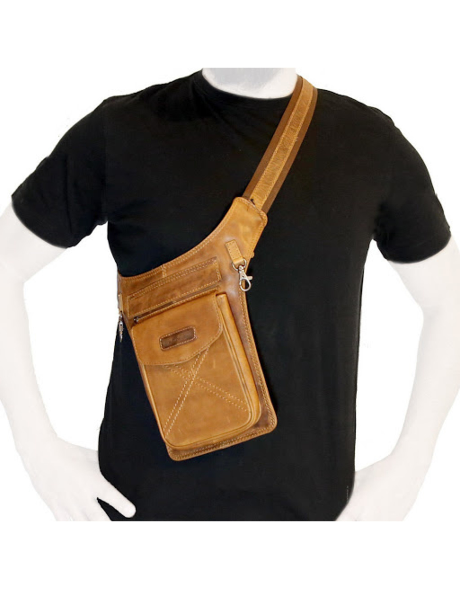 HillBurry Leather bags - Leather Waist Bag HillBurry 3113cg