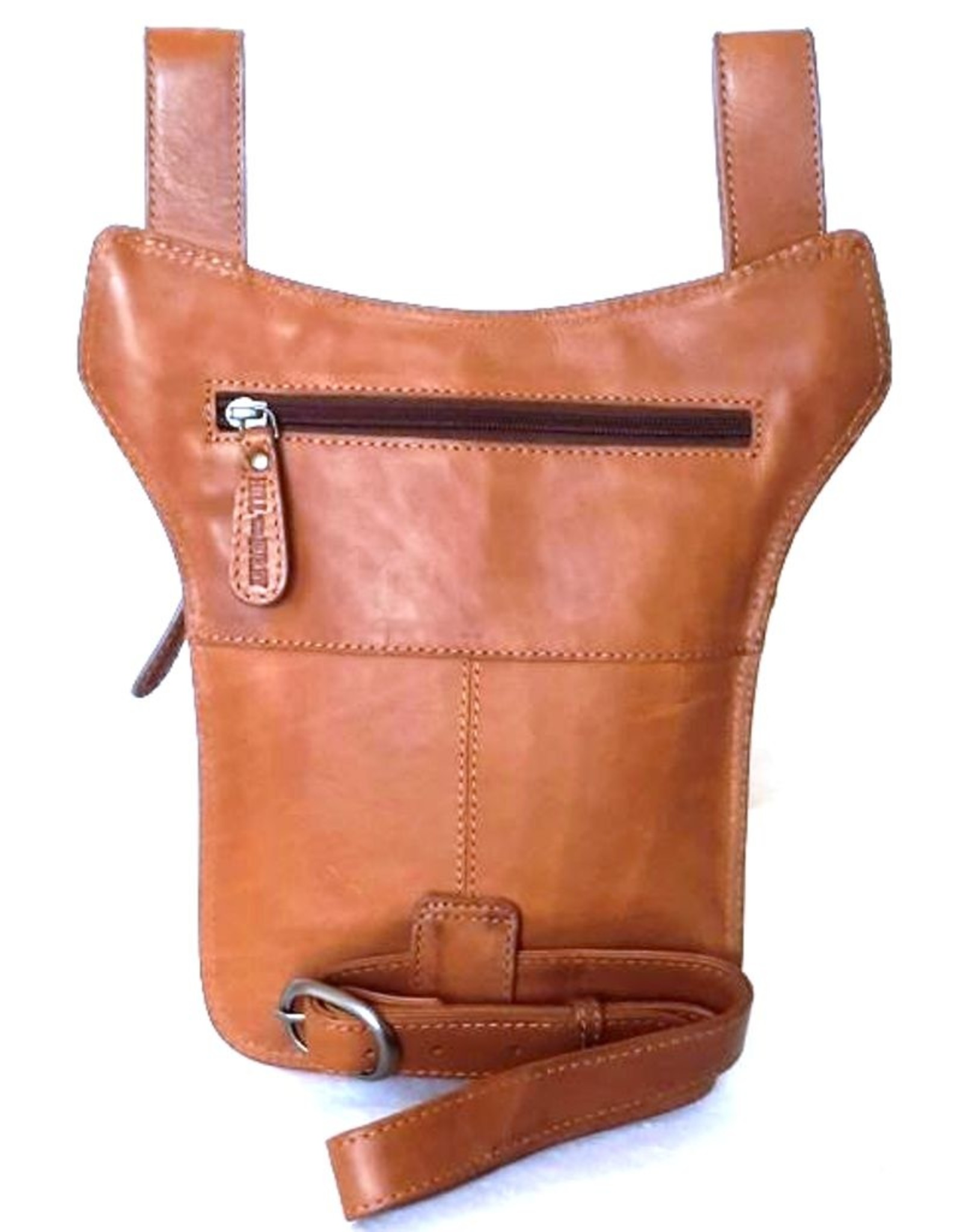 HillBurry Leather Festival bags, waist bags and belt bags - Hillburry belt bag - leg bag oiled leather brown