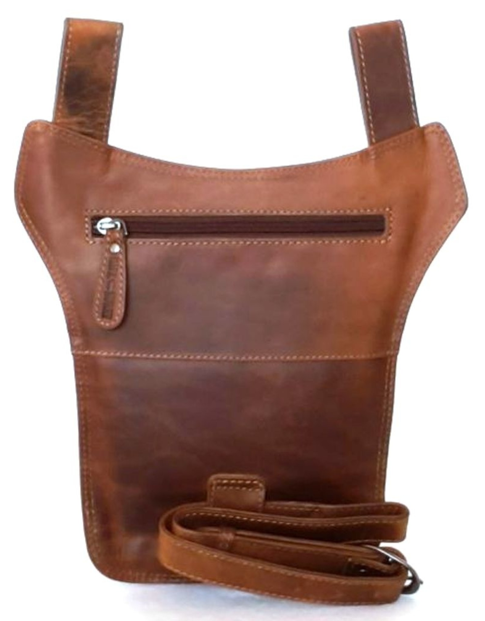 HillBurry Leather Festival bags, waist bags and belt bags - Hillburry belt bag - leg bag oiled leather dark brown