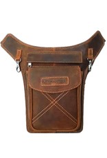 HillBurry Leather Festival bags, waist bags and belt bags - HillBurry hip bag from quality leather mango tan