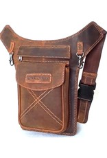 HillBurry Leather Festival bags, waist bags and belt bags - HillBurry hip bag from quality leather mango tan