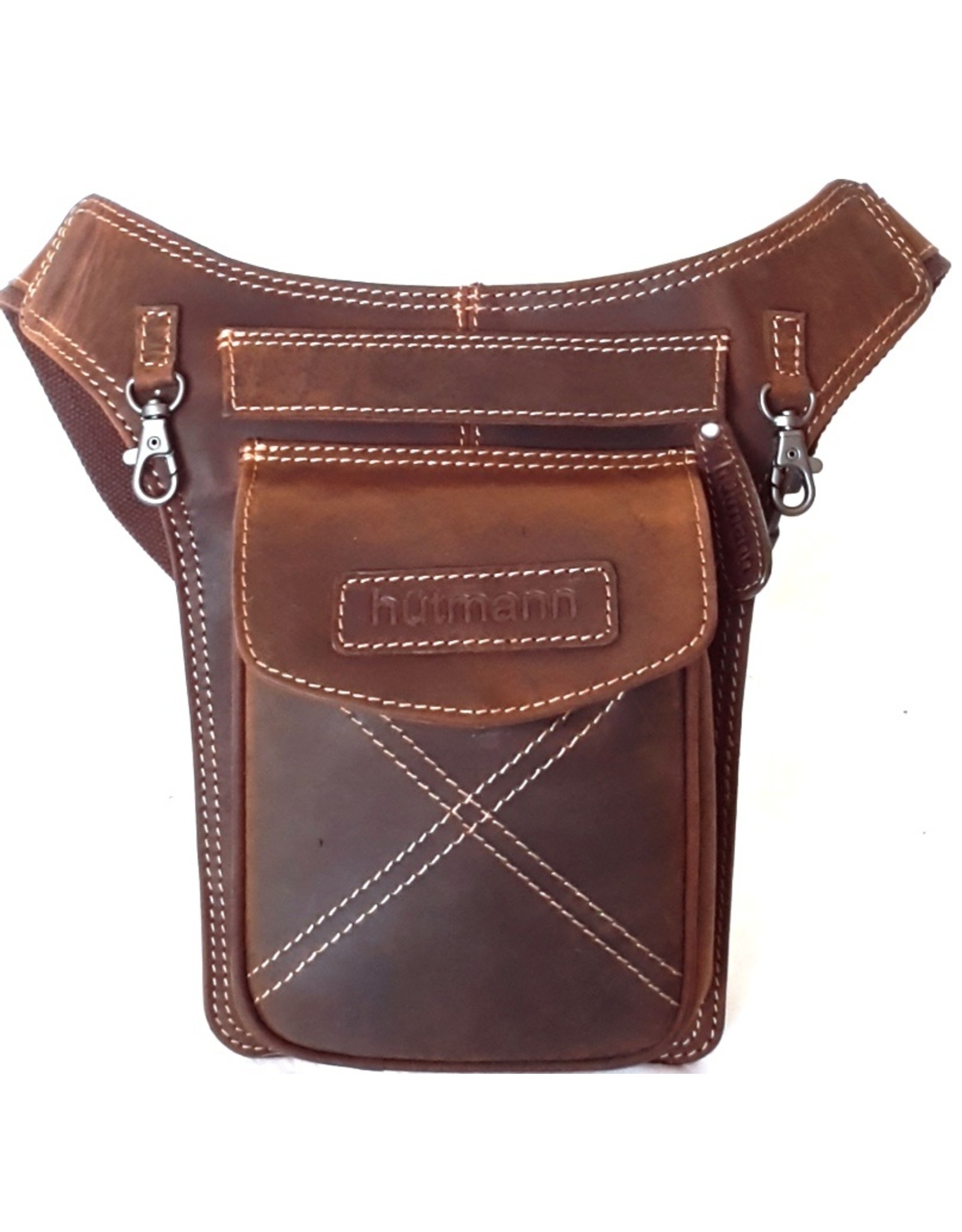 Hutmann Leather Festival bags, waist bags and belt bags - Hütmann hip bag tanned leather brown