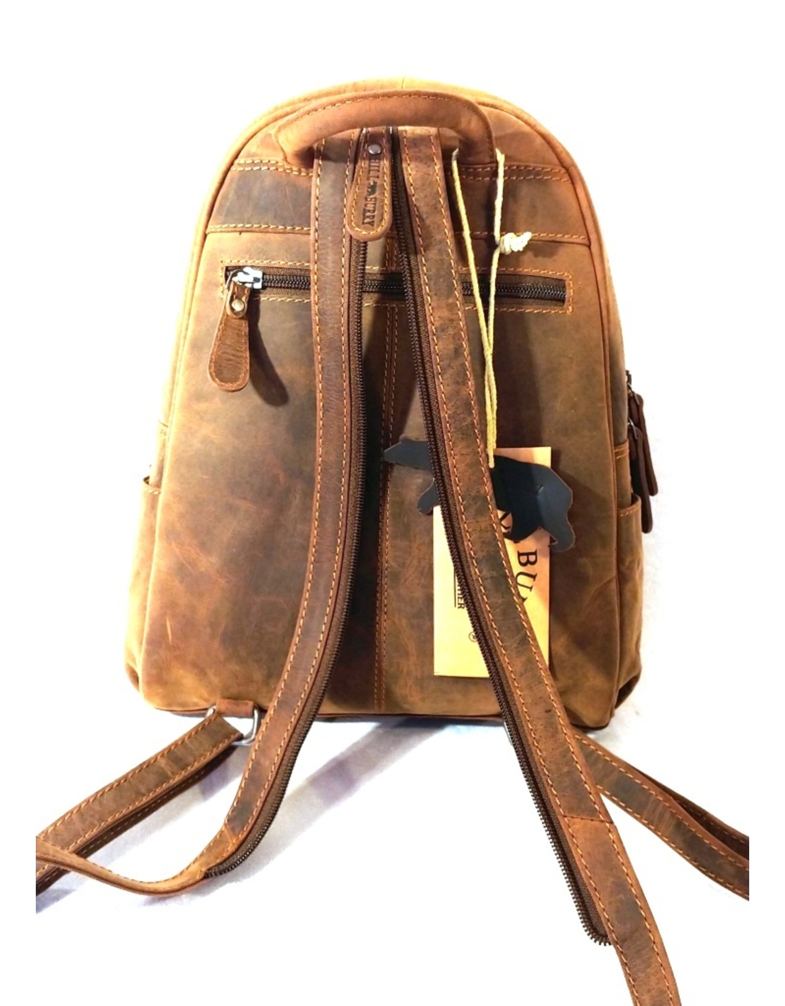 HillBurry Leather backpacks Leather shoppers - Hillburry backpack from Buffalo leather brown