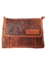 HillBurry Leather bags  - Hillburry Leather Shoulder bag with Embossed Flowers