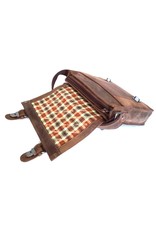 HillBurry Leren tassen - Hillburry Vintage look Leren schooltas (medium)