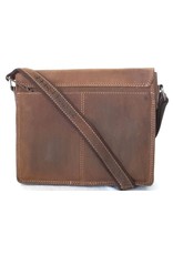 HillBurry Leather bags - Hillburry Vintage look Leather school bag (medium)