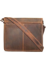 HillBurry Leather laptop bags - HillBurry Leather school bag vintage look (medium)