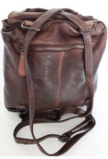 HillBurry Leather backpacks Leather shoppers - HillBurry shoulder bag - backpack from washed leather