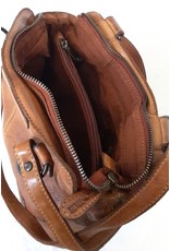 HillBurry Leather backpacks Leather shoppers - HillBurry backpack-shoulder bag  (Cognac)