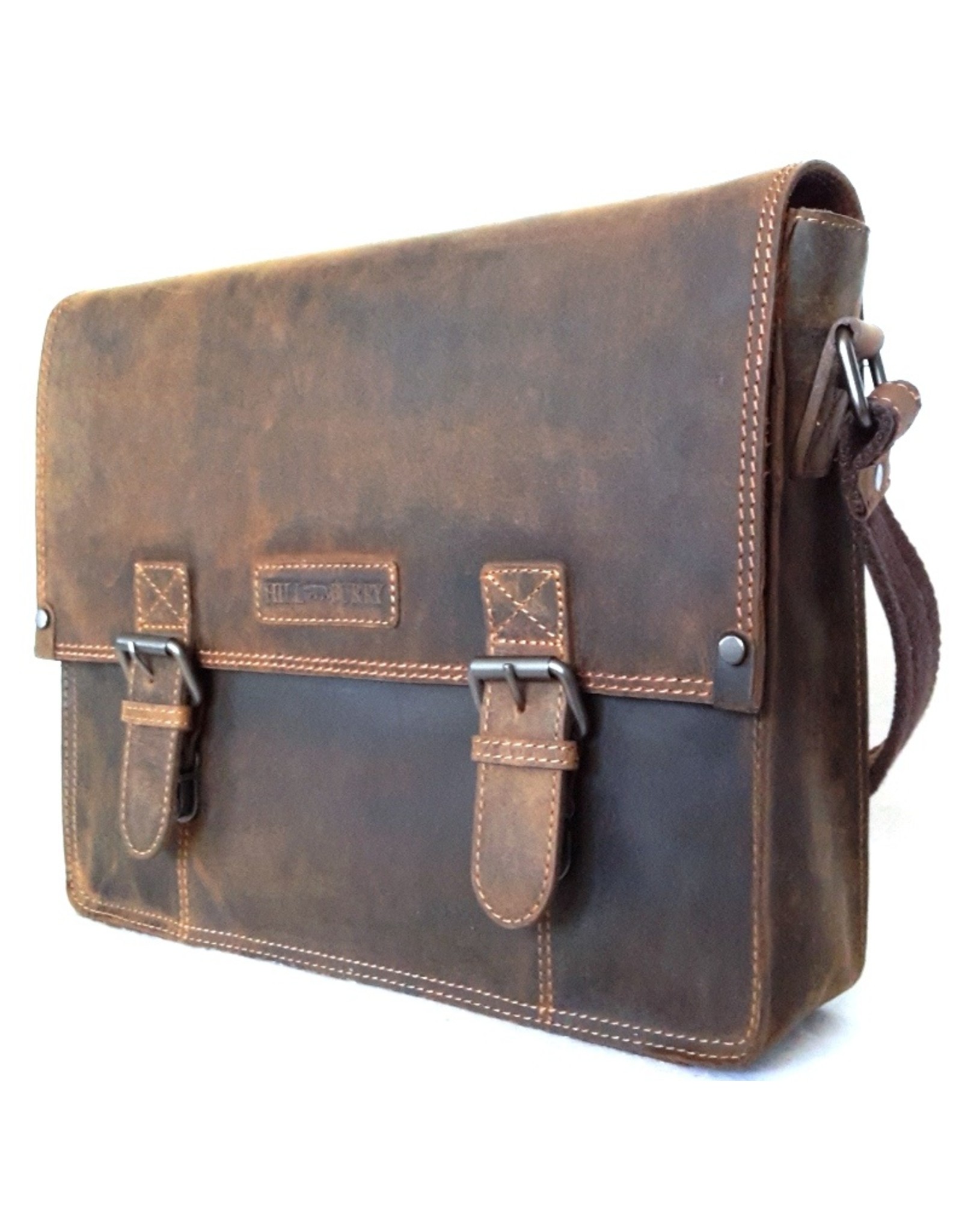 HillBurry Leather laptop bags - HillBurry Leather school bag vintage look (large)