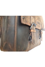 HillBurry Leather laptop bags - HillBurry Leather school bag vintage look (large)