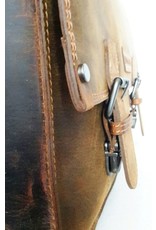 HillBurry Leather work bags Leather laptop bags - Hillburry Leather school bag vintage look Mango tan (large)