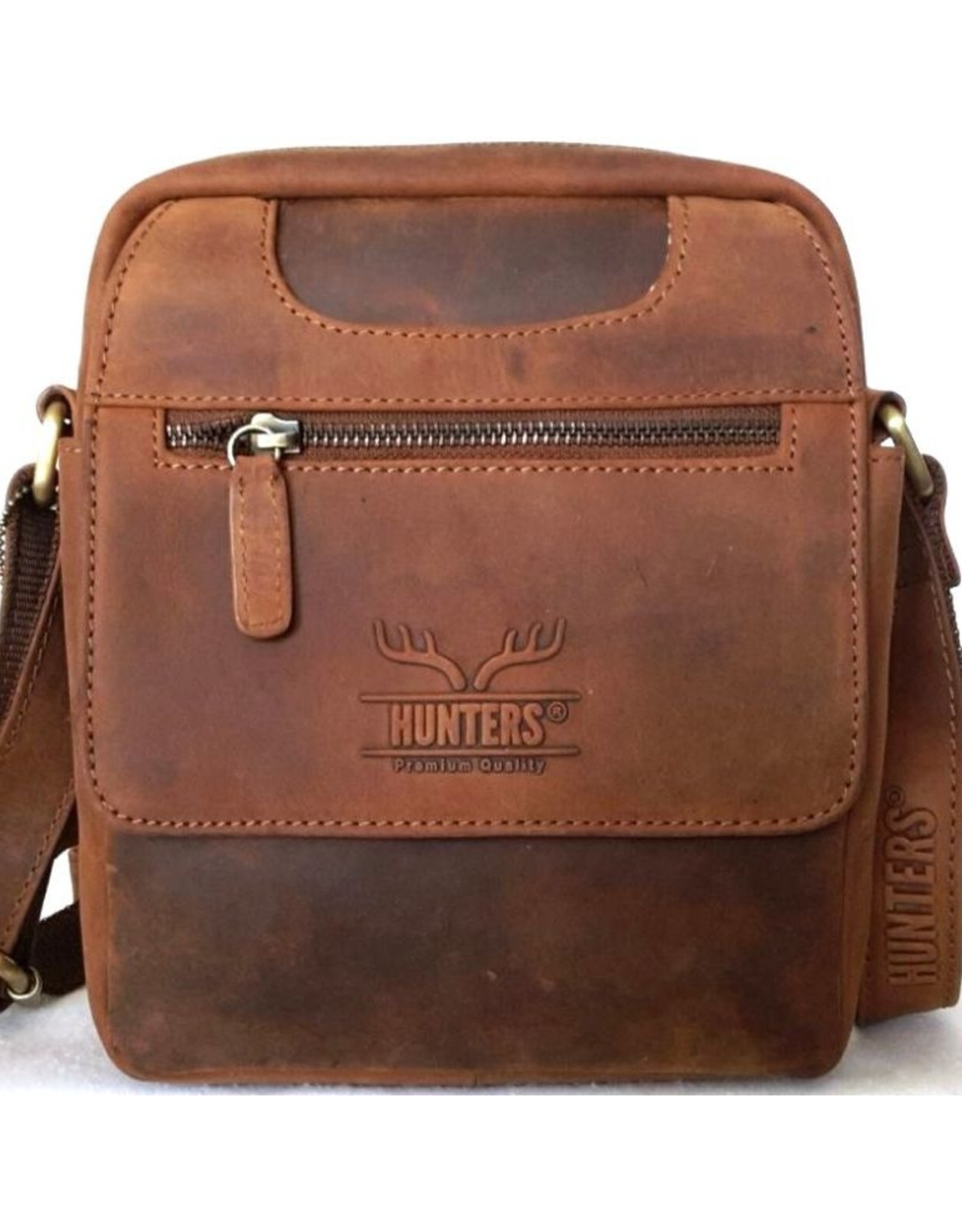 Hunters Leather shoulder bags Leather crossbody bags - Hunter crossbody bag with nicely rounded corners