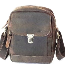 Napa Valley Leather crossbody small bag with  sliding clasp Best Burry