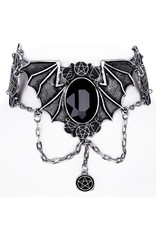 Restyle Gothic sieraden Steampunk sieraden -  Gothic choker Necronomicon Bat wings